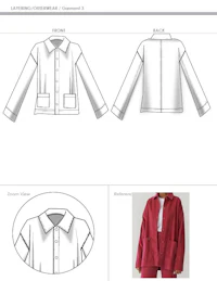 a pattern for a jacket and pants