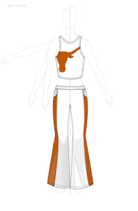 how to draw a texas longhorns outfit