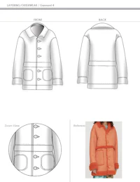 a pattern for a women's coat